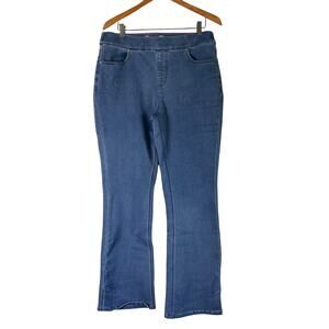 A548465 ISAAC MIZRAHI Divine Denim Pull on Bootcut Jean Medium Indigo 10